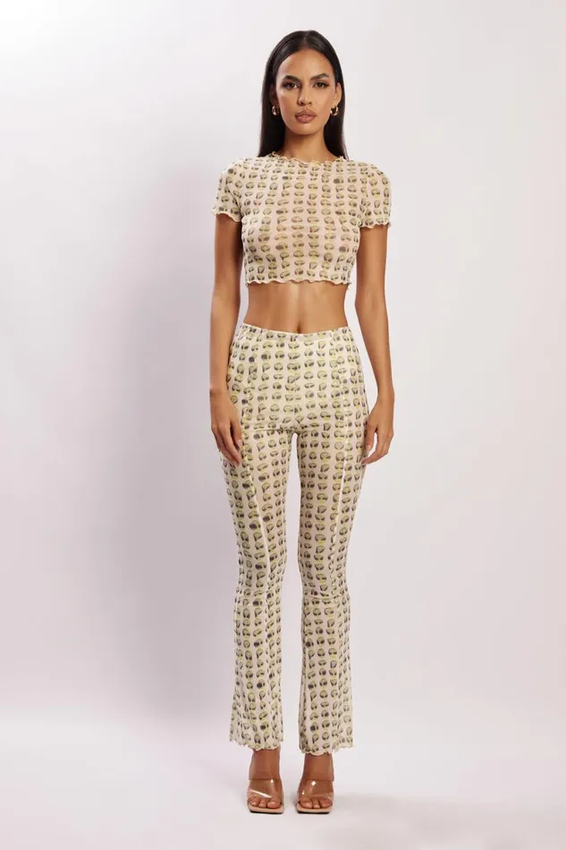 Meshki Pants Nora Mesh Straight Leg Pant 8211 Alien Print Alien Print 8211 Women Meshki Pants Nora Mesh Straight Leg Pant 8211 Alien Print Alien Print 8211 Women