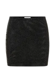 Meshki Skirts Andrea Diamante Mini Skirt 8211 Black Black 8211 Women