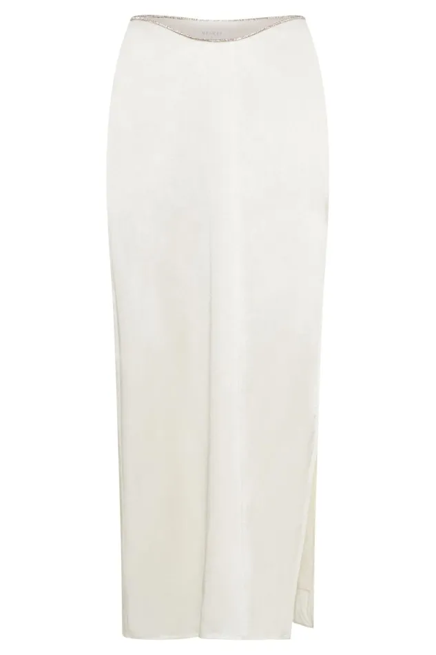 Meshki Skirts Christie Diamante Rope Maxi Skirt 8211 White White 8211 Women