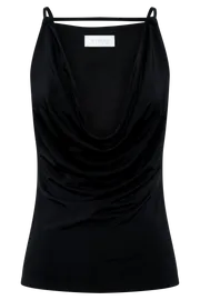 Meshki Sleeveless Tops Deanna Slinky Longline Top 8211 Black Black 8211 Women