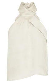 Meshki Sleeveless Tops Elisa Satin Halter Top 8211 Sand Sand 8211 Women