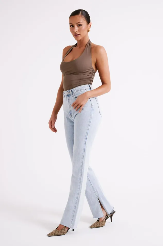 Meshki Sleeveless Tops Marie Recycled Nylon Halter Top 8211 Coco Coco 8211 Women