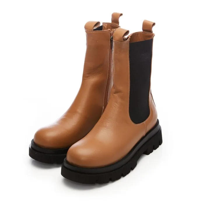 MidCalf Boots Women Moda In Pelle Bsoleful BPuncher Tan Leather