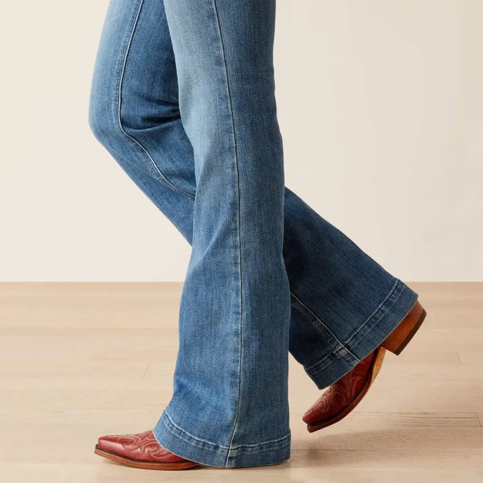 Mid Rise Leila Trouser Minnesota Women Ariat Denim Mid Rise Leila Trouser Minnesota Women Ariat Denim