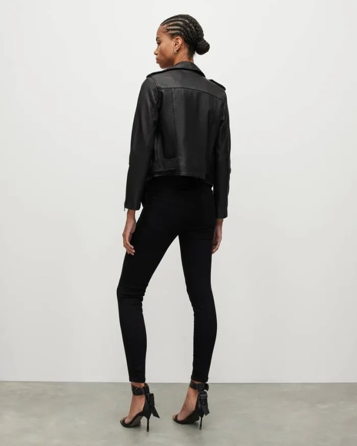 Miller MidRise Size Me Skinny Jeans Black Women AllSaints Jeans