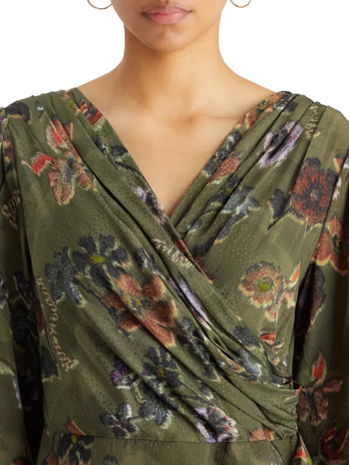 Mini Viscose Jacquard Wrap Dress Poetry Tapestry Military Women Scotch and Soda Dresses and Jumpsuits Mini Viscose Jacquard Wrap Dress Poetry Tapestry Military Women Scotch and Soda Dresses and Jumpsuits