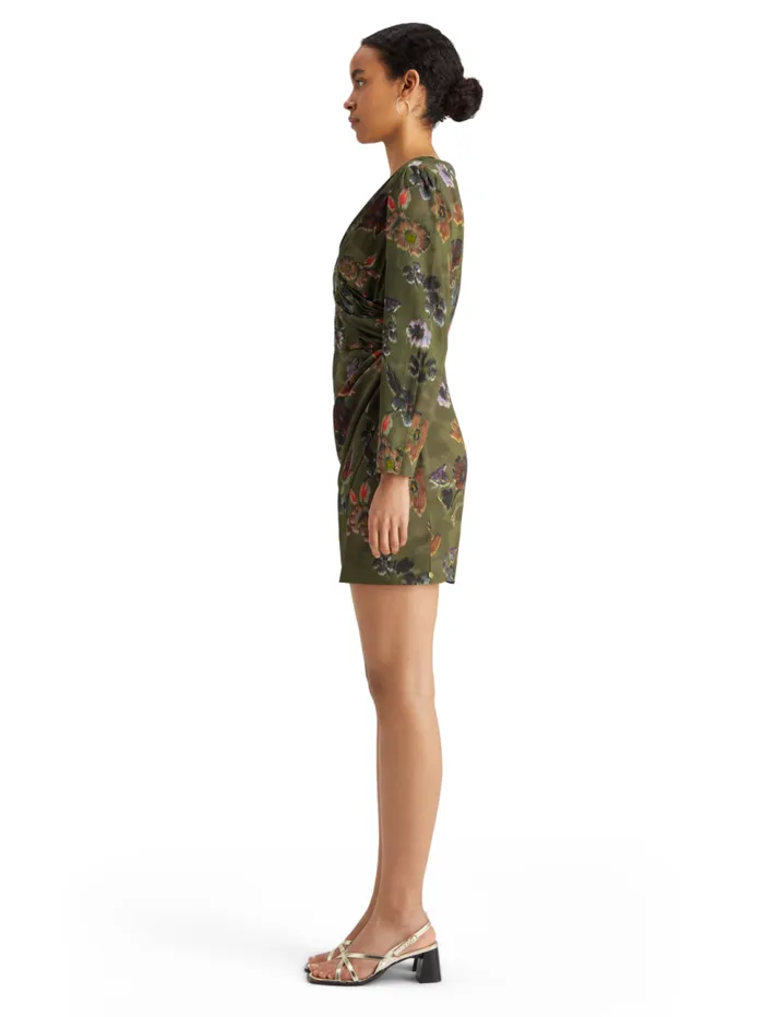 Mini Viscose Jacquard Wrap Dress Poetry Tapestry Military Women Scotch and Soda Dresses and Jumpsuits Mini Viscose Jacquard Wrap Dress Poetry Tapestry Military Women Scotch and Soda Dresses and Jumpsuits