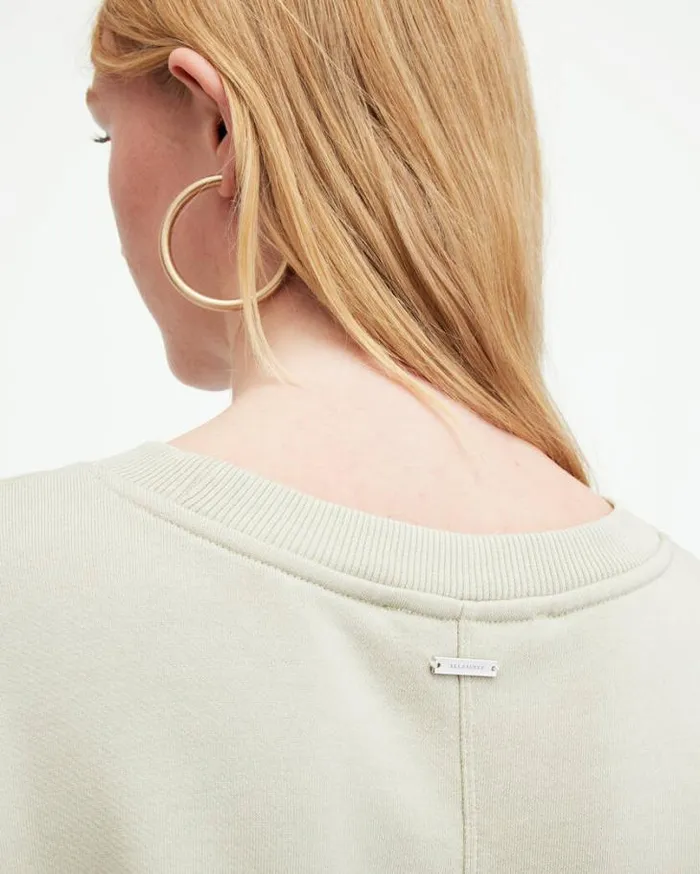 Mira Drawcord Relaxed Fit Sweatshirt Muted Green Women AllSaints Sweatshirts and Hoodies Mira Drawcord Relaxed Fit Sweatshirt Muted Green Women AllSaints Sweatshirts and Hoodies