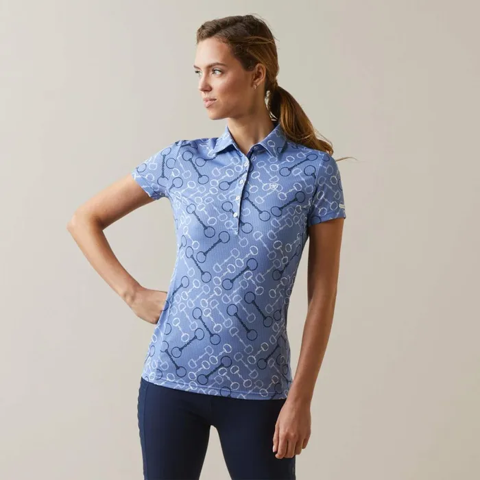 Motif Polo Ashleigh Blue Bit Print Women Ariat TShirts and Tops