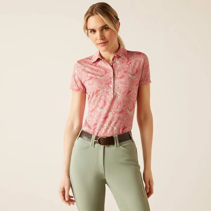 Motif Polo Rose Baroque Horse Women Ariat TShirts and Tops