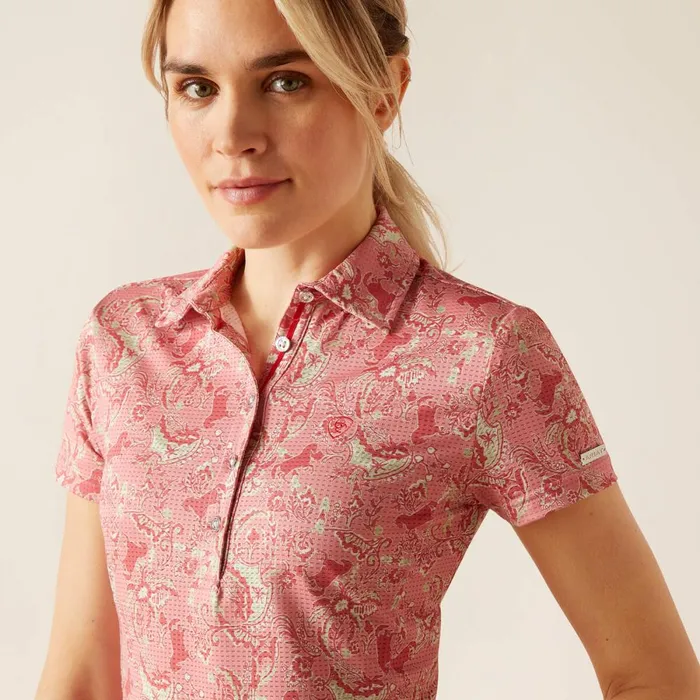 Motif Polo Rose Baroque Horse Women Ariat TShirts and Tops