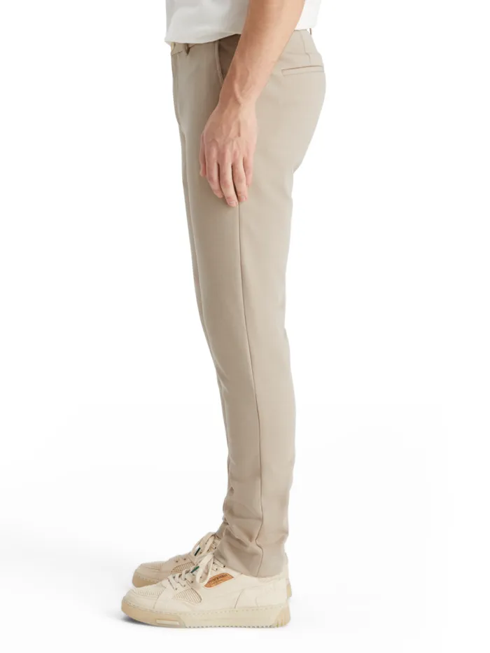 Mott Jersey Slim Fit Chino Parchment Melange Men Scotch and Soda Pants