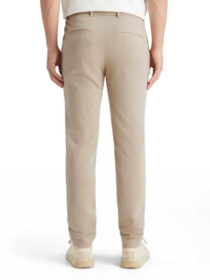 Mott Jersey Slim Fit Chino Parchment Melange Men Scotch and Soda Pants