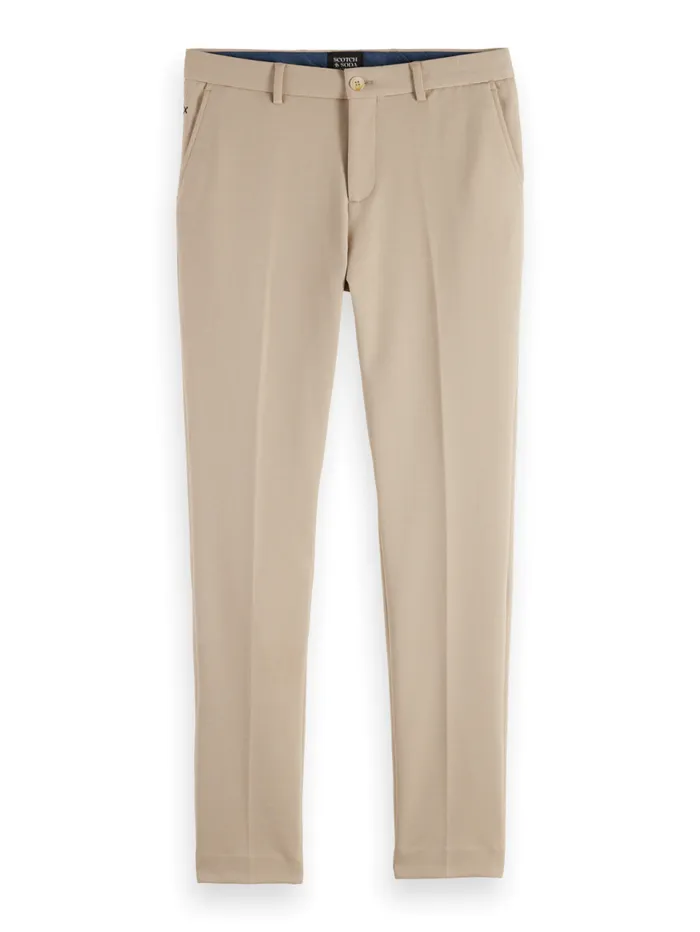 Mott Jersey Slim Fit Chino Parchment Melange Men Scotch and Soda Pants