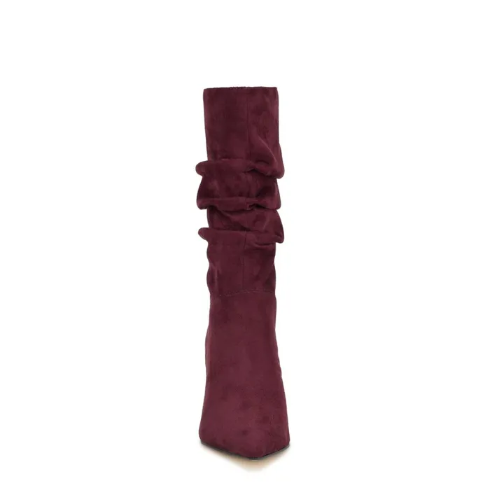 Mycki Dress Boots Dark Red Women Nine West Boots and Booties Mycki Dress Boots Dark Red Women Nine West Boots and Booties