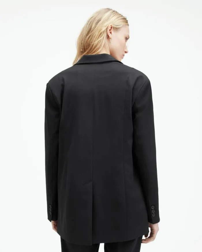 Nellie Single Breasted Relaxed Blazer Black Women AllSaints Jackets and Coats Nellie Single Breasted Relaxed Blazer Black Women AllSaints Jackets and Coats