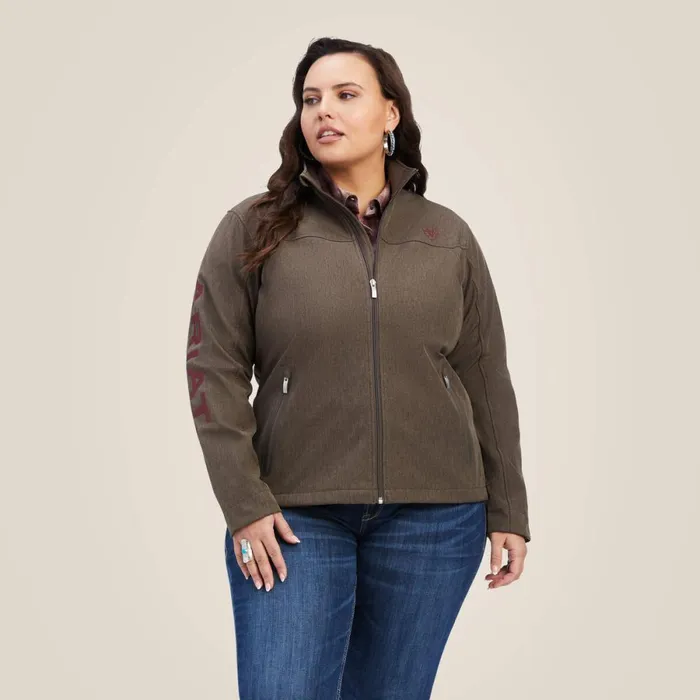 New Team Softshell Jacket Banyan Bark Heather Women Ariat Jackets and Vests New Team Softshell Jacket Banyan Bark Heather Women Ariat Jackets and Vests