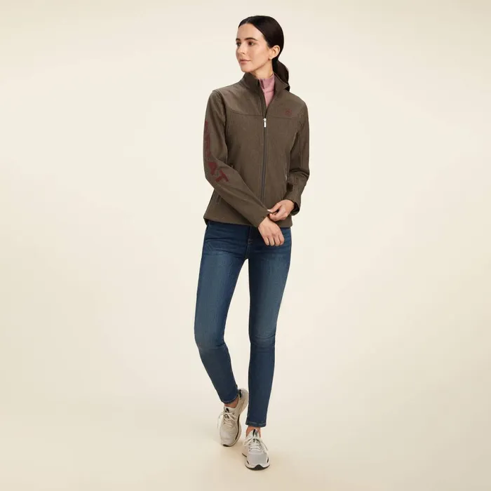 New Team Softshell Jacket Banyan Bark Heather Women Ariat Jackets and Vests New Team Softshell Jacket Banyan Bark Heather Women Ariat Jackets and Vests