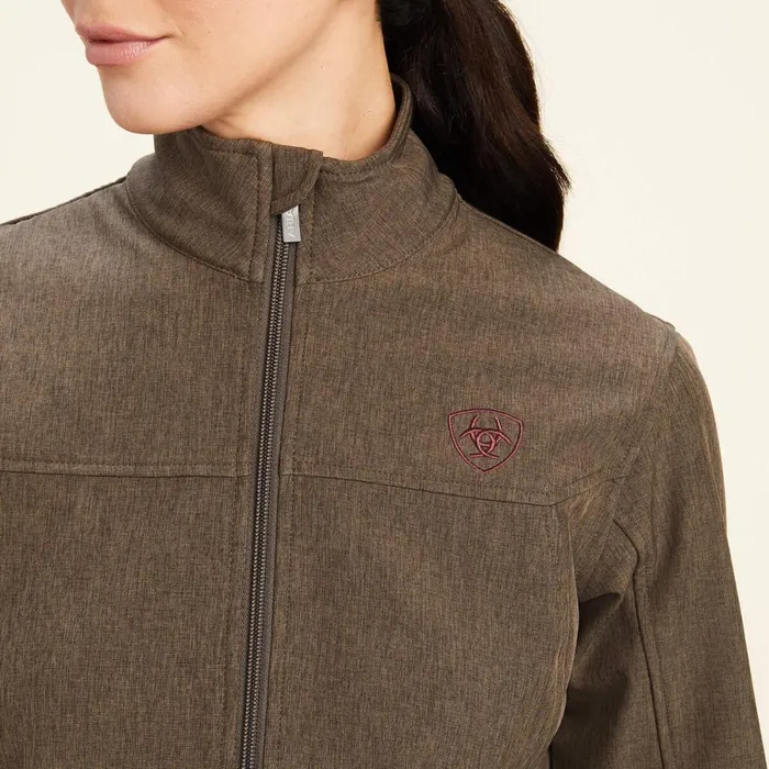 New Team Softshell Jacket Banyan Bark Heather Women Ariat Jackets and Vests New Team Softshell Jacket Banyan Bark Heather Women Ariat Jackets and Vests