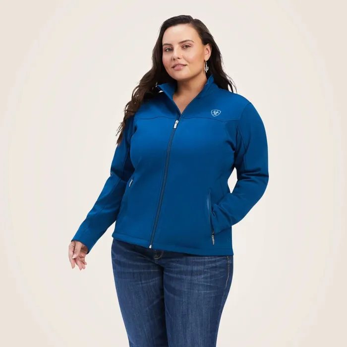 New Team Softshell Jacket Hydranight Sky Blanket Women Ariat Jackets and Vests New Team Softshell Jacket Hydranight Sky Blanket Women Ariat Jackets and Vests