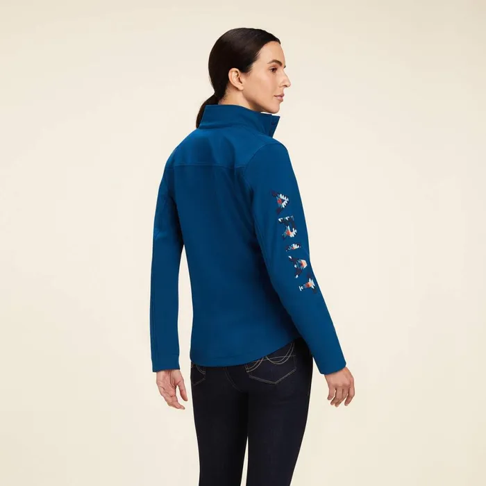 New Team Softshell Jacket Hydranight Sky Blanket Women Ariat Jackets and Vests New Team Softshell Jacket Hydranight Sky Blanket Women Ariat Jackets and Vests