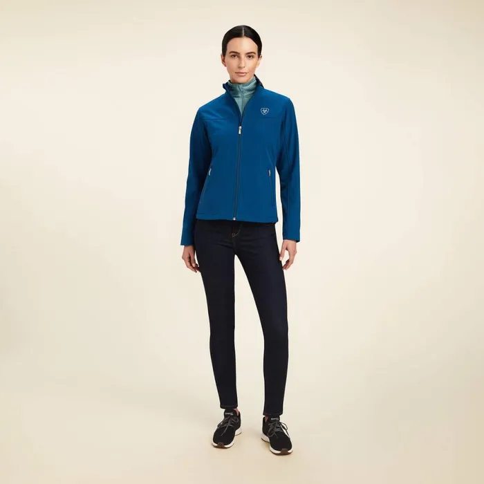 New Team Softshell Jacket Hydranight Sky Blanket Women Ariat Jackets and Vests New Team Softshell Jacket Hydranight Sky Blanket Women Ariat Jackets and Vests
