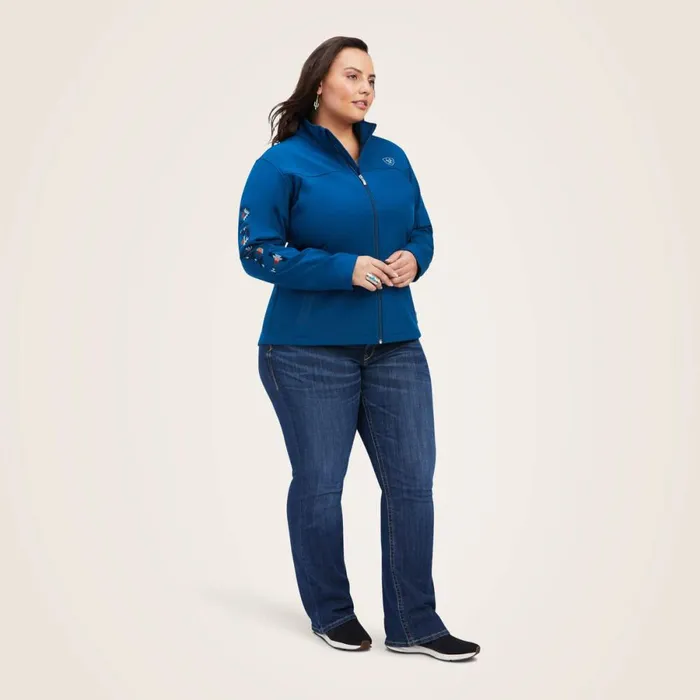 New Team Softshell Jacket Hydranight Sky Blanket Women Ariat Jackets and Vests New Team Softshell Jacket Hydranight Sky Blanket Women Ariat Jackets and Vests