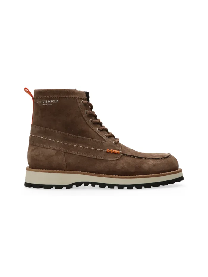 New Work Taupe Men Scotch and Soda Boots and Loafers