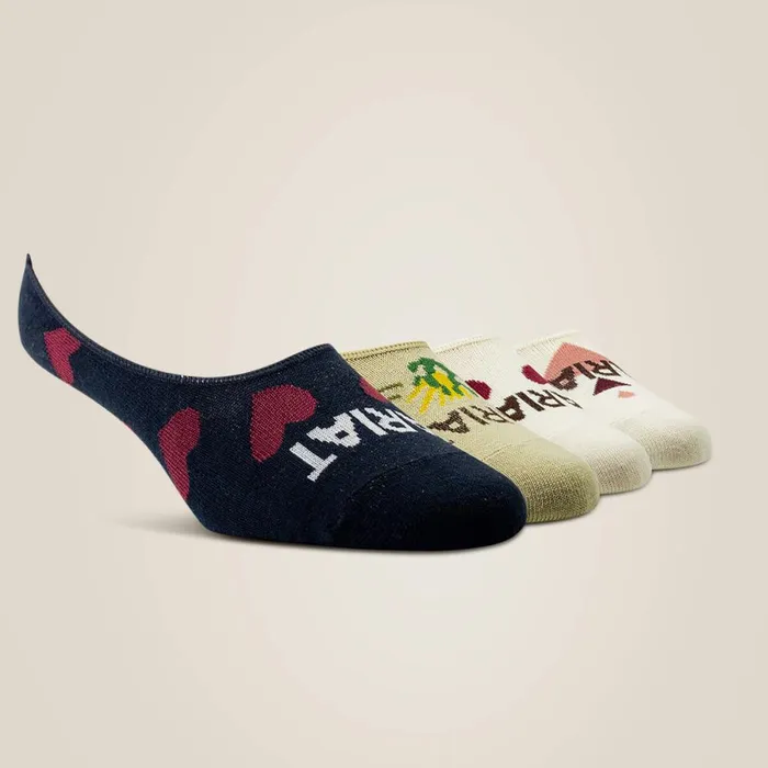 No Slip No Show Sock 2 Pair Multi Color Pack Tannavynatural Women Ariat Socks
