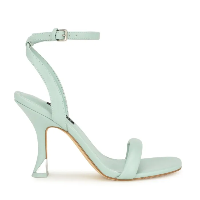 Nyra Ankle Strap Sandals Light Green Women Nine West Dress