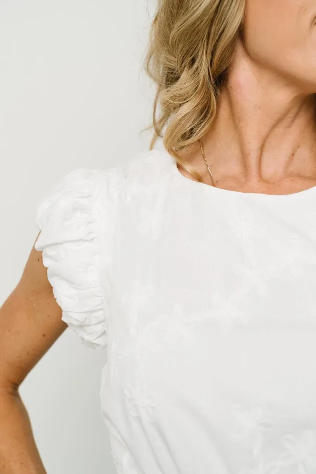 Odetta Embossed Midi Dress Off White Women Baltic Born Bridal Odetta Embossed Midi Dress Off White Women Baltic Born Bridal