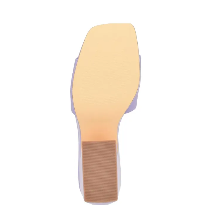 Oklee Platform Slide Sandals Lilac Women Nine West Casual