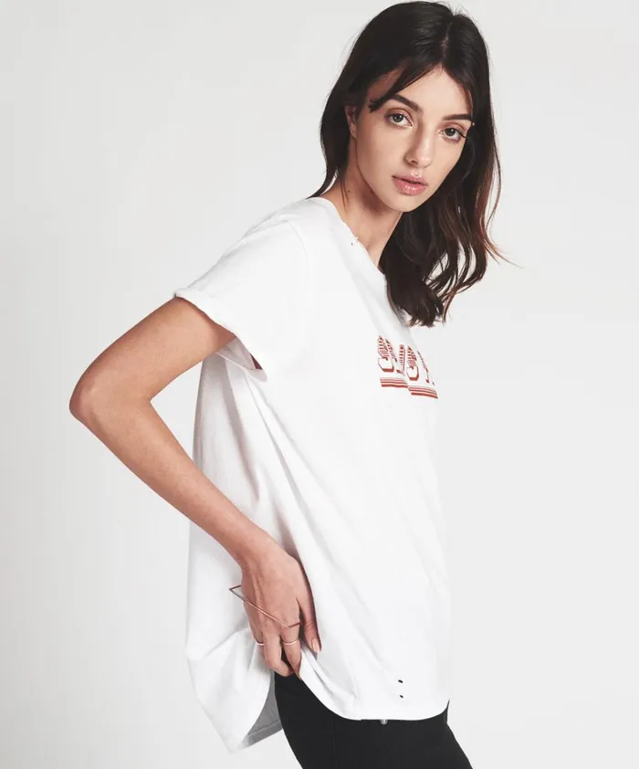 One Teaspoon Basic Tees SEX INFUSED TEE WHITE 8211 Women One Teaspoon Basic Tees SEX INFUSED TEE WHITE 8211 Women
