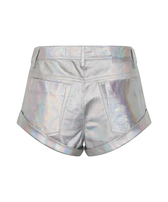 One Teaspoon Bottoms REVENGE METALLIC LEATHER BANDIT SHORTS 8211 Women One Teaspoon Bottoms REVENGE METALLIC LEATHER BANDIT SHORTS 8211 Women