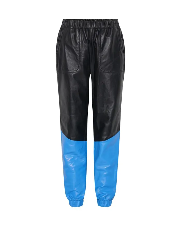 One Teaspoon Bottoms STAND BY LEATHER TRACK PANTS 8211 Women One Teaspoon Bottoms STAND BY LEATHER TRACK PANTS 8211 Women