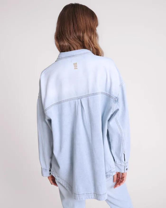 One Teaspoon Denim Jackets HUSTLER LONGLINE DENIM JACKET 8211 Women