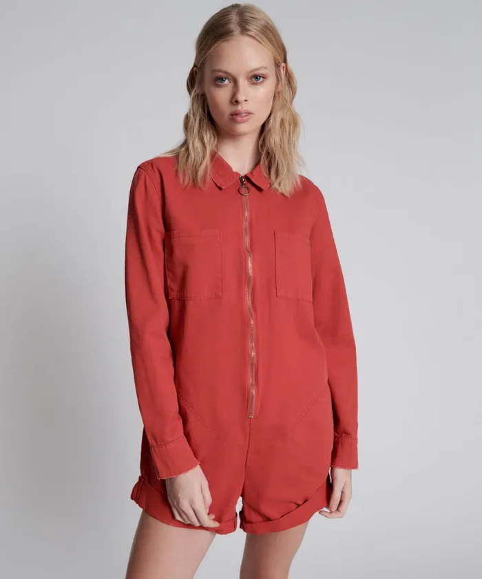 One Teaspoon Denim Jumpsuits APPLE RED PROPHECY JUMPSUIT 8211 Women
