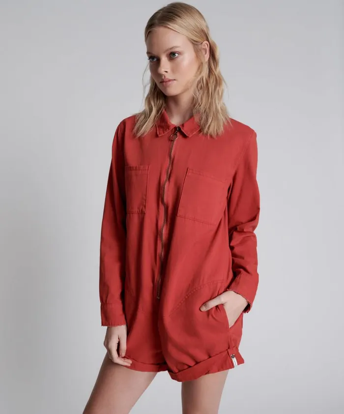 One Teaspoon Denim Jumpsuits APPLE RED PROPHECY JUMPSUIT 8211 Women One Teaspoon Denim Jumpsuits APPLE RED PROPHECY JUMPSUIT 8211 Women