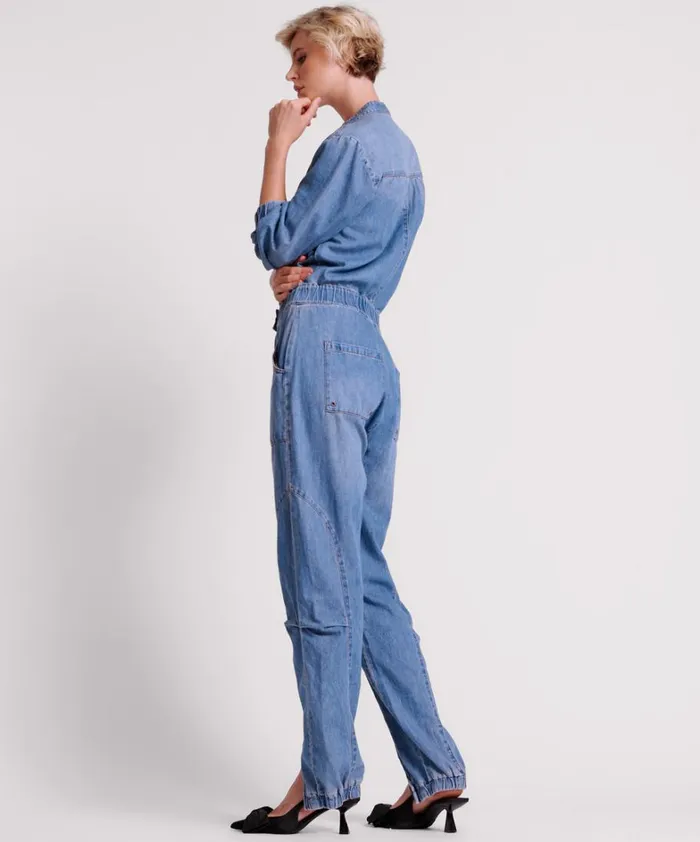 One Teaspoon Denim Jumpsuits CHAMBRAY ROMANCE ZIPPED UP JUMPSUIT 8211 Women One Teaspoon Denim Jumpsuits CHAMBRAY ROMANCE ZIPPED UP JUMPSUIT 8211 Women