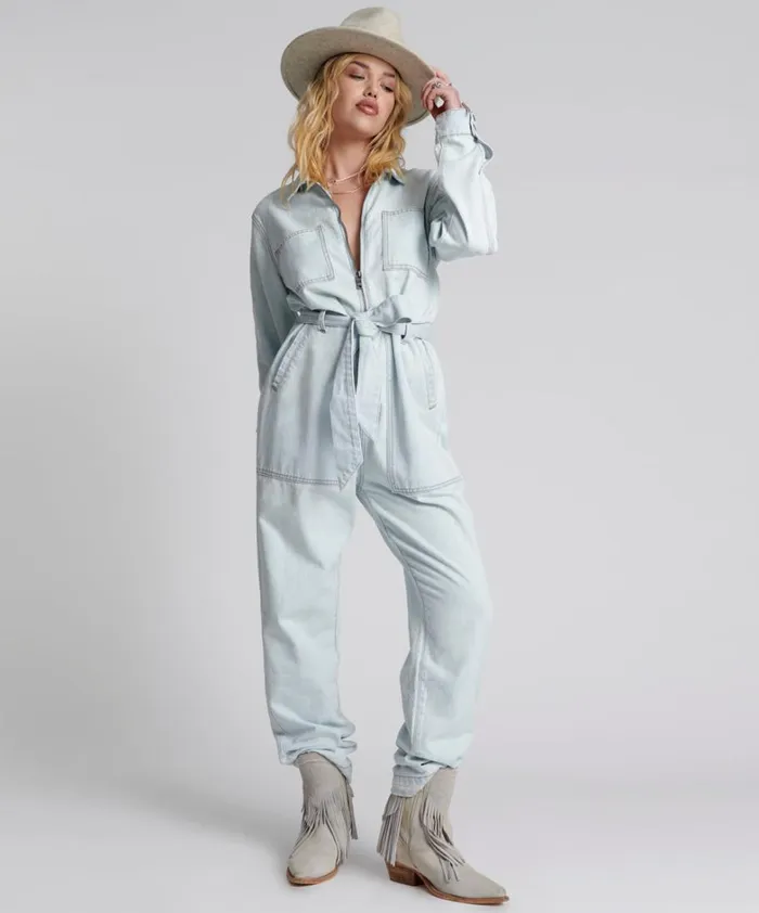 One Teaspoon Denim Jumpsuits LE SURF CLAUDIA OVERALL 8211 Women