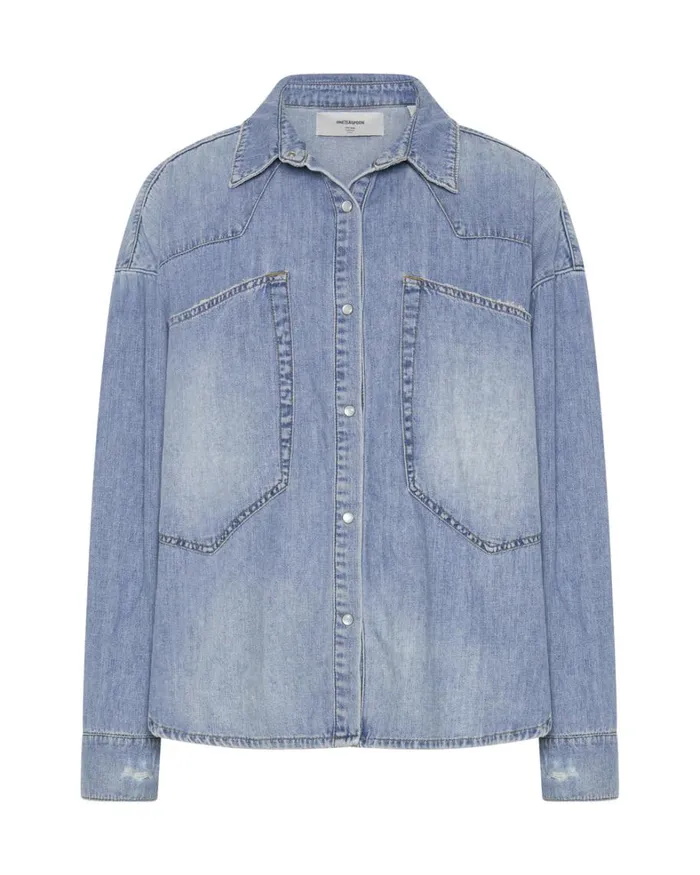 One Teaspoon Denim Tops REVOLVER OVERSIZED DENIM SHIRT 8211 Women One Teaspoon Denim Tops REVOLVER OVERSIZED DENIM SHIRT 8211 Women