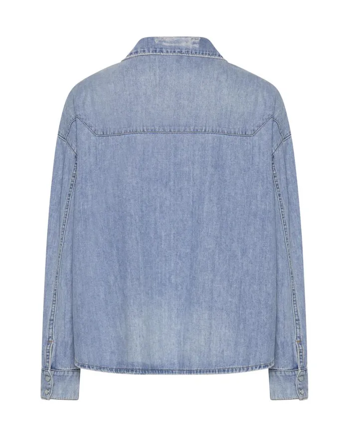 One Teaspoon Denim Tops REVOLVER OVERSIZED DENIM SHIRT 8211 Women One Teaspoon Denim Tops REVOLVER OVERSIZED DENIM SHIRT 8211 Women