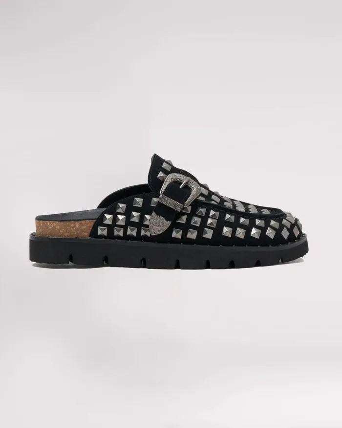 One Teaspoon Footwear STUDDED BLACK PHOENIX SLIDES 8211 Women One Teaspoon Footwear STUDDED BLACK PHOENIX SLIDES 8211 Women