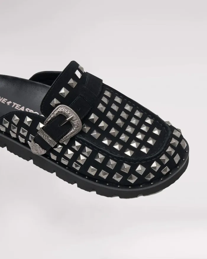One Teaspoon Footwear STUDDED BLACK PHOENIX SLIDES 8211 Women One Teaspoon Footwear STUDDED BLACK PHOENIX SLIDES 8211 Women