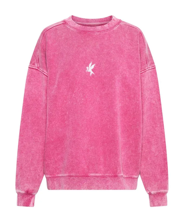 One Teaspoon Hoodies And Sweats PINK BOWER BIRD RETRO SWEATER 8211 Women One Teaspoon Hoodies And Sweats PINK BOWER BIRD RETRO SWEATER 8211 Women