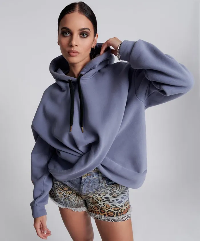 One Teaspoon Hoodies And Sweats STAND BY TWISTED HOODY 8211 Women