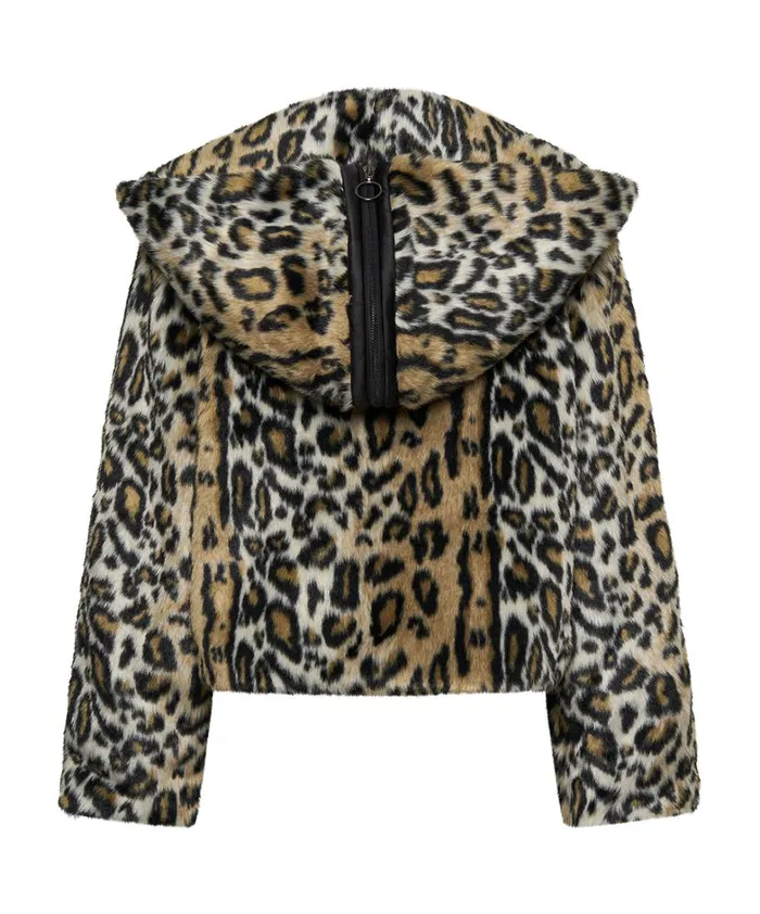 One Teaspoon Jackets FAUX LEOPARD SPLIT HOOD JACKET 8211 Women One Teaspoon Jackets FAUX LEOPARD SPLIT HOOD JACKET 8211 Women