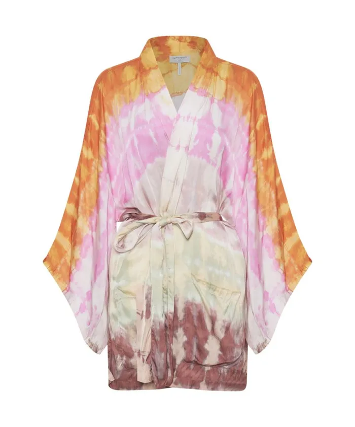 One Teaspoon Jackets MIRAGE HAND DYED SATIN KIMONO 8211 Women One Teaspoon Jackets MIRAGE HAND DYED SATIN KIMONO 8211 Women