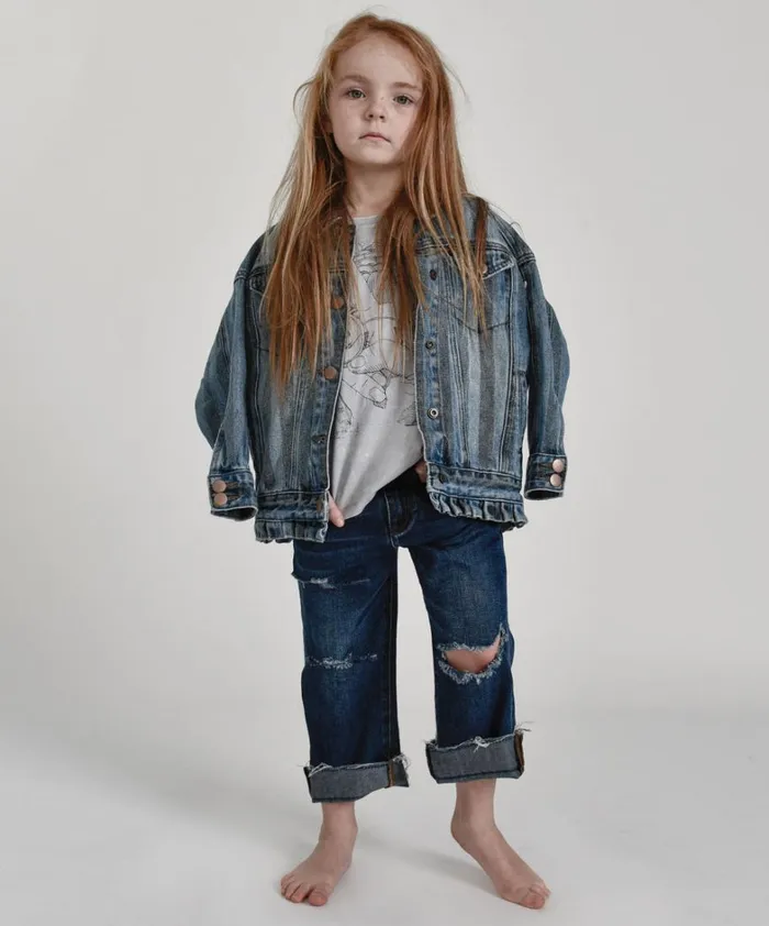 One Teaspoon Kids KIDS HOOLIGANS LOW WAIST RELAXED STRAIGHT LEG JEAN 8211 Kids