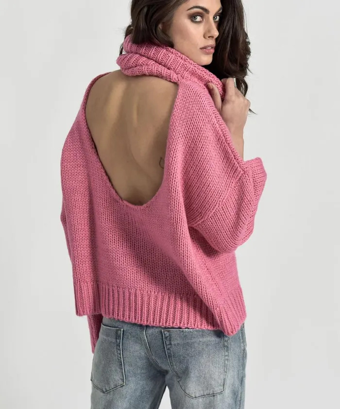 One Teaspoon Knitwear WINONA KEYHOLE ROLL NECK SWEATER 8211 Women One Teaspoon Knitwear WINONA KEYHOLE ROLL NECK SWEATER 8211 Women